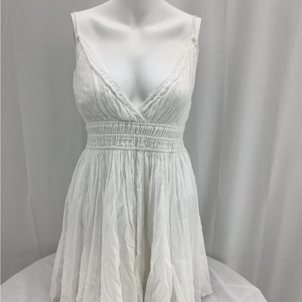 Free People - White Women’s Sun Dress new w/ Tags - Size L